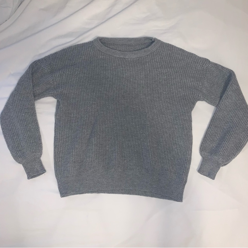 Gray sweater
